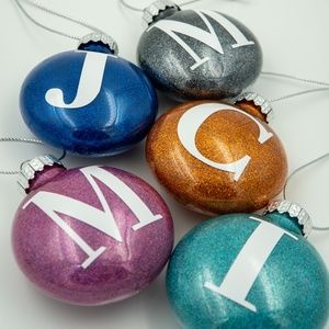 Custom Initial Ornaments